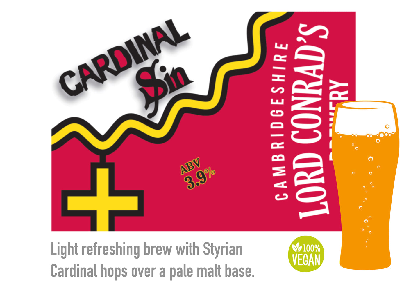 Cardinal sin 3.9% suitable for vegans 