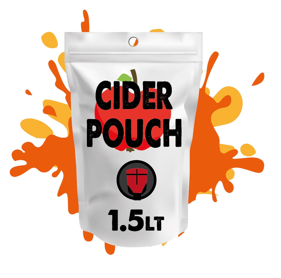 1.5 litre pouch of cider