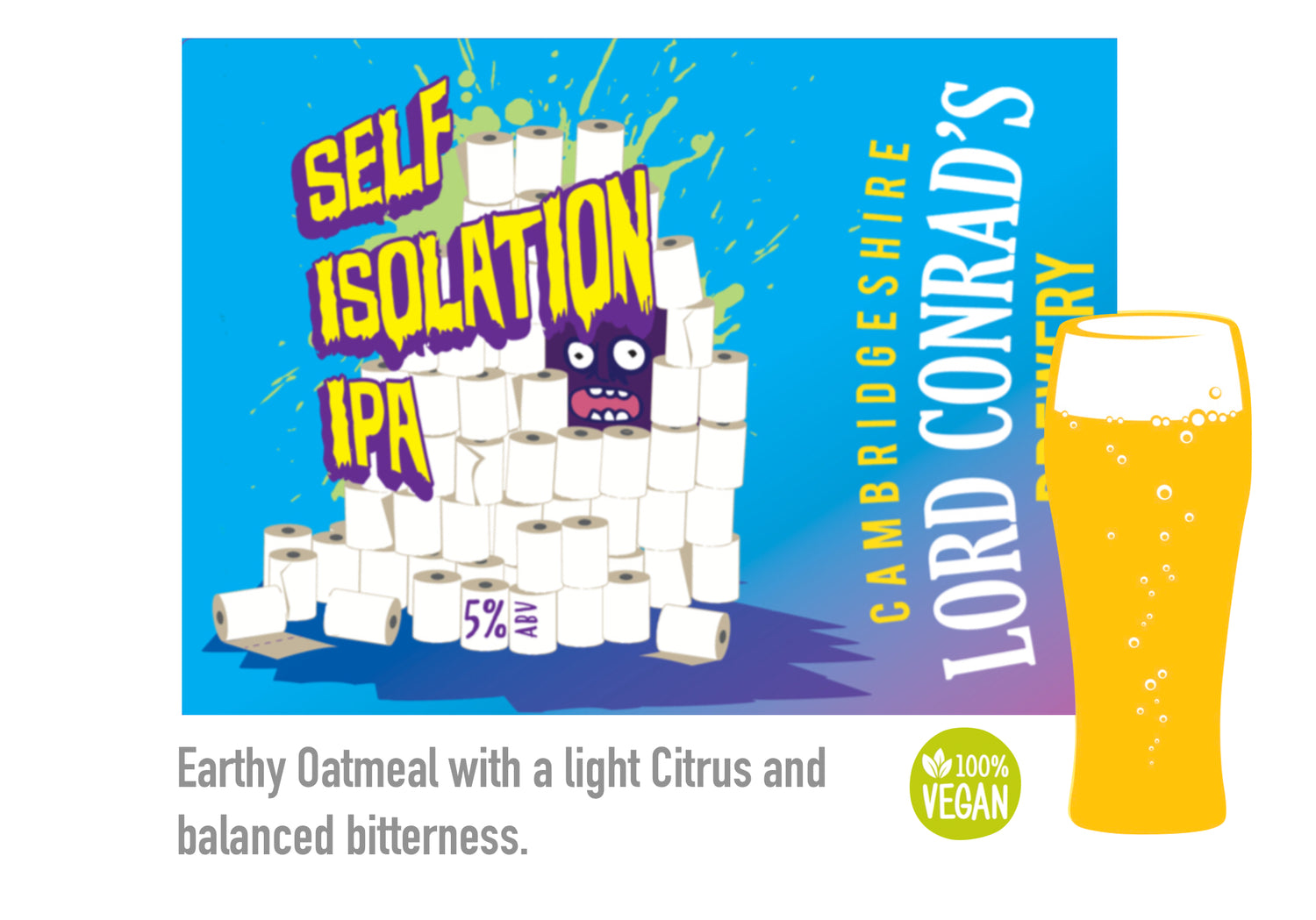 Self Isolation IPA 5% suitable for vegans 